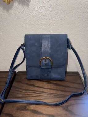 Liz Soto "Julia" Blue crossbody bag